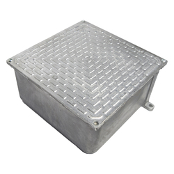 Caja de derivación aluminio 200x200x100mm IP64 con tapa