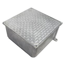 Caja de derivación aluminio 100x100x60mm IP64 con tapa