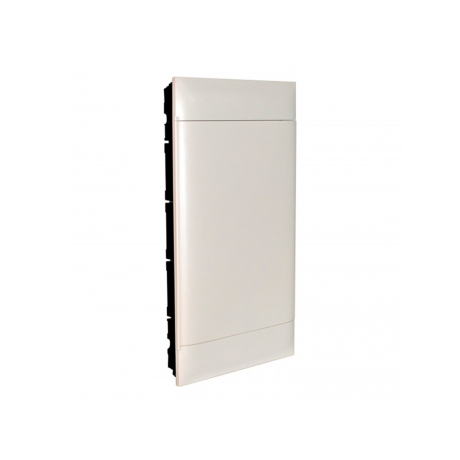 Tablero para empotrar de resina 36 DIN 535x328x103mm con puerta blanca