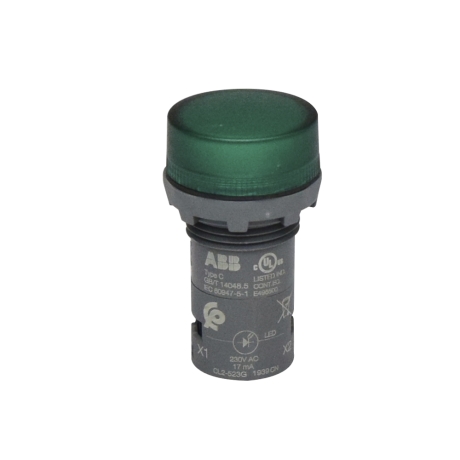 Piloto verde LED 110/130VDC 22mm IP66 integrado