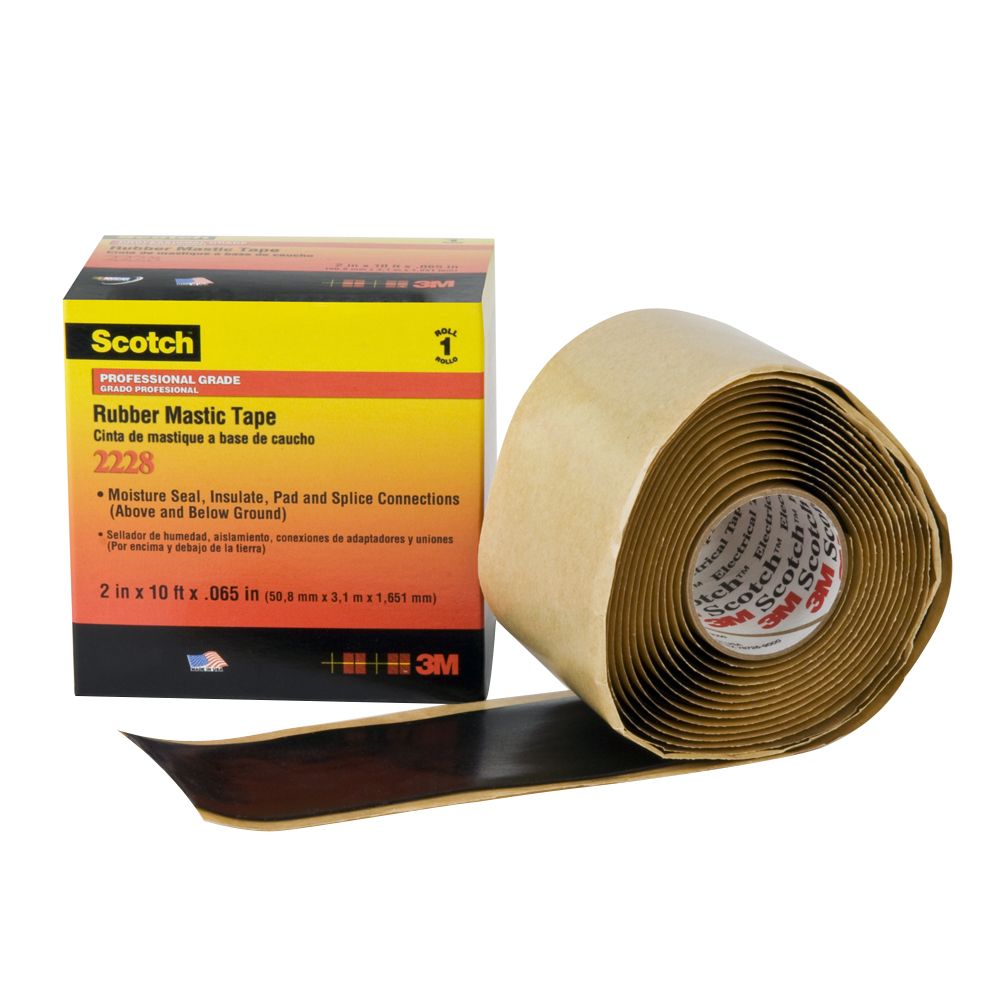 Cinta aislante autofundente Mastic Scotch 2228 2¨ x3mts 35kV