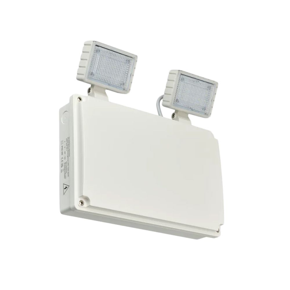 Luminaria de emergencia LED 2x4.5W 3h 220V IP65 exterior