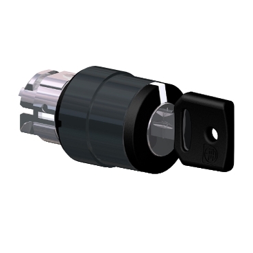 Cabezal para pulsador selector de 3 posiciones fijas negro 22mm