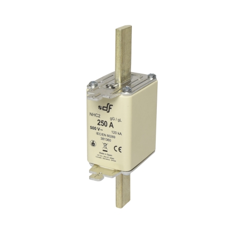 Fusible NH-II 250A 500VAC IDC 120kA con indicador gL-gG