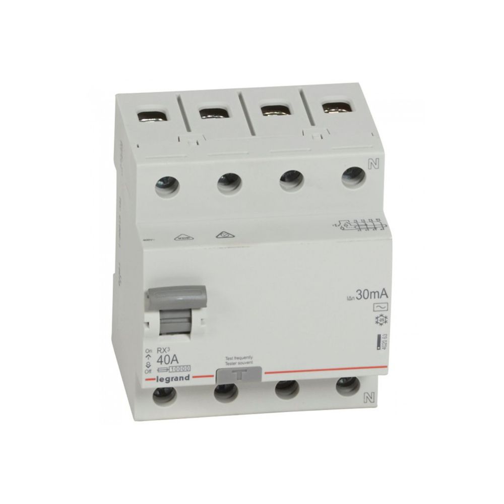 Interruptor diferencial 4x40A 30mA 230V RX3 tipo AC