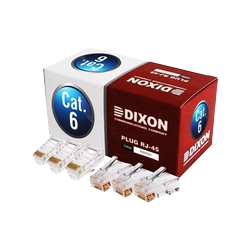 Conector de Red RJ45 DIXON CAT-6 (Caja x100)