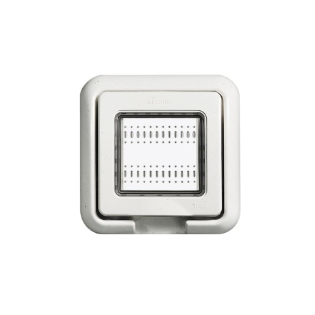 Cubierta Idrobox 2 módulos IP55 Living Light blanco