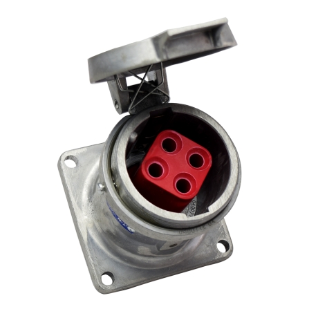 Tomacorriente p/empotrar 3x100A+T 600V NEMA 4 Heavy Duty, UL