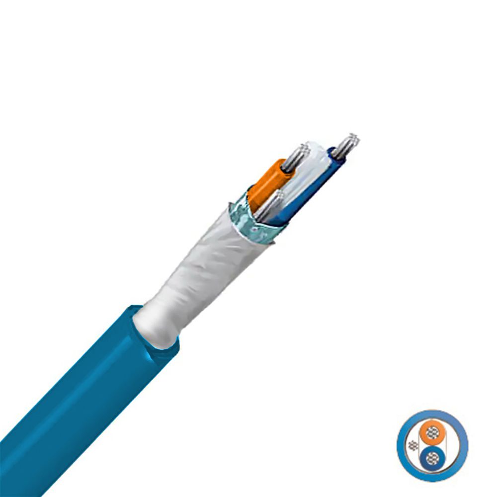 Cable Profibus PA/Fieldbus Foundation 1x2x18AWG, azul libre de halógeno, UL, x metro lineal