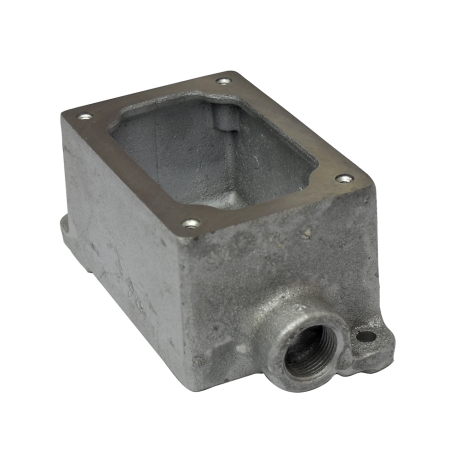 Caja rectangular para interruptor y pulsador, 1 salida 3/4¨, CL1.DIV1 UL