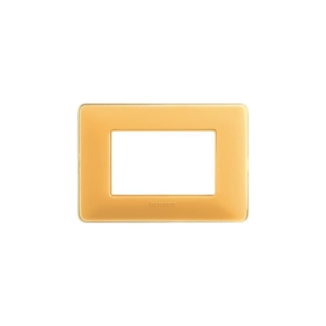 Placa de Tecnopolímero 3 Módulos Ámbar Matix