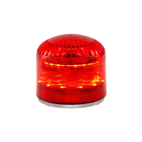 Sirena/baliza LED rojo 12/24VAC/DC 115dB IP65 (MLINE) - Alta Potencia
