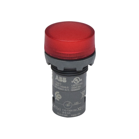 Piloto rojo 22mm 110V-130VAC