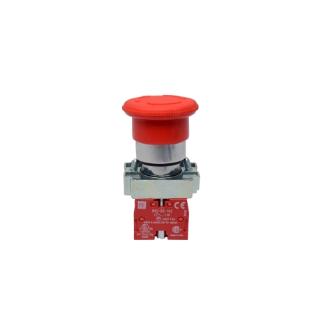 Pulsador de emergencia hongo con desenclavamiento por giro 40mm