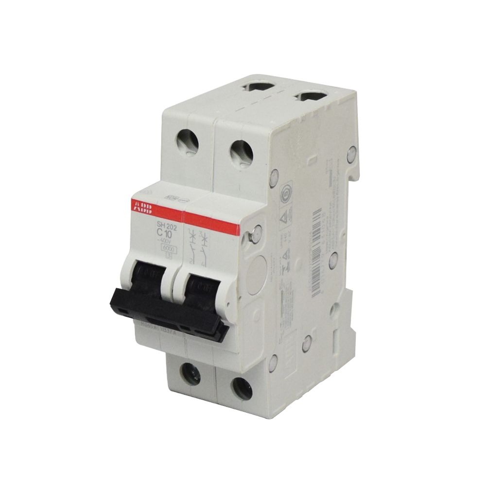 Interruptor termomagnético 2x10A 10/6kA 230/400V tipo C DIN