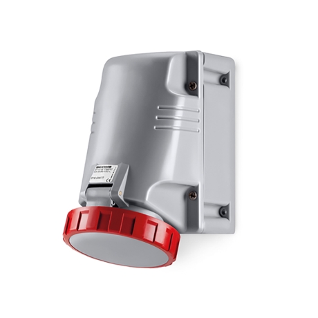 Tomacorriente p/adosar industria 3x125A+T 415V IP67 6h Optima