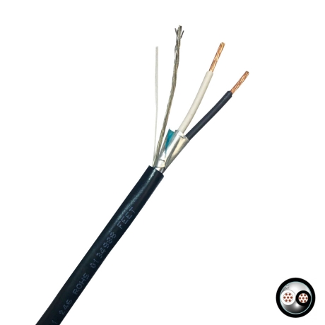Cable instrumentación apantallado 1x2x14AWG 300V 90°C libre de halógeno, UL