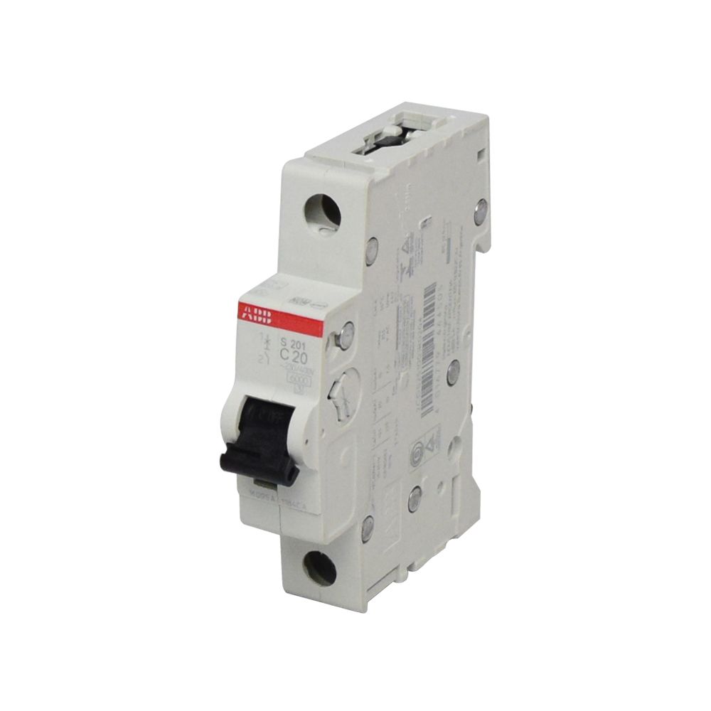 Interruptor termomagnético 1x20A 10/6kA 230/400V tipo C DIN