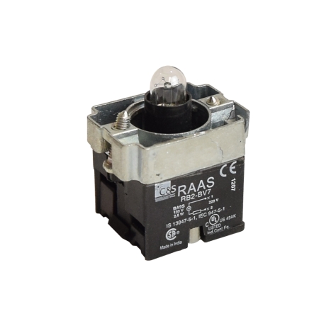 Cuerpo de luz piloto 22mm 240V/130V para lámpara incandescencia