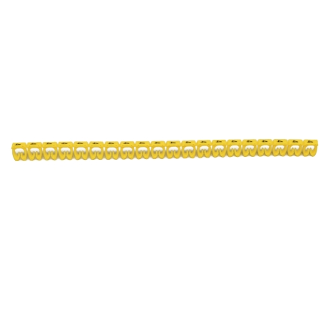Marcador número 4 para cable 4-6mm2 amarillo x20und