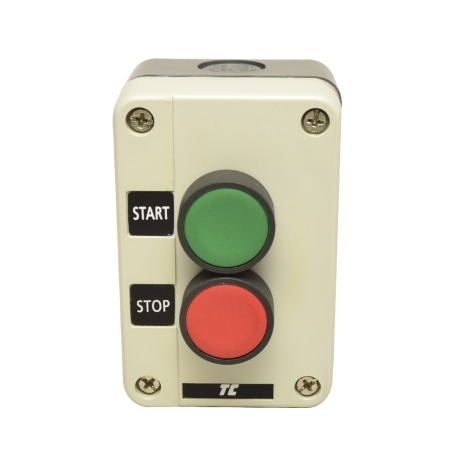 Caja con 2 pulsadores Start-Stop (Verde/Rojo)