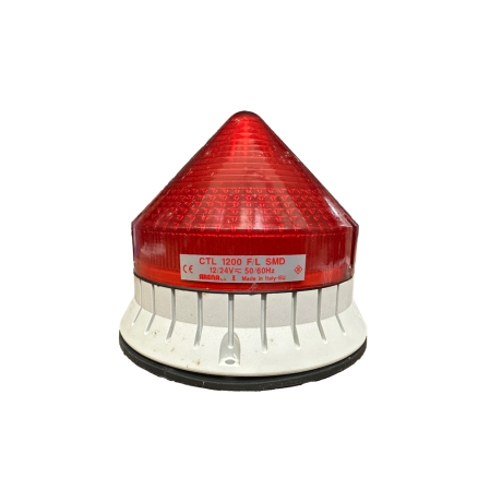 Baliza LED fija/intermitente color rojo 12/24VAC/DC IP54