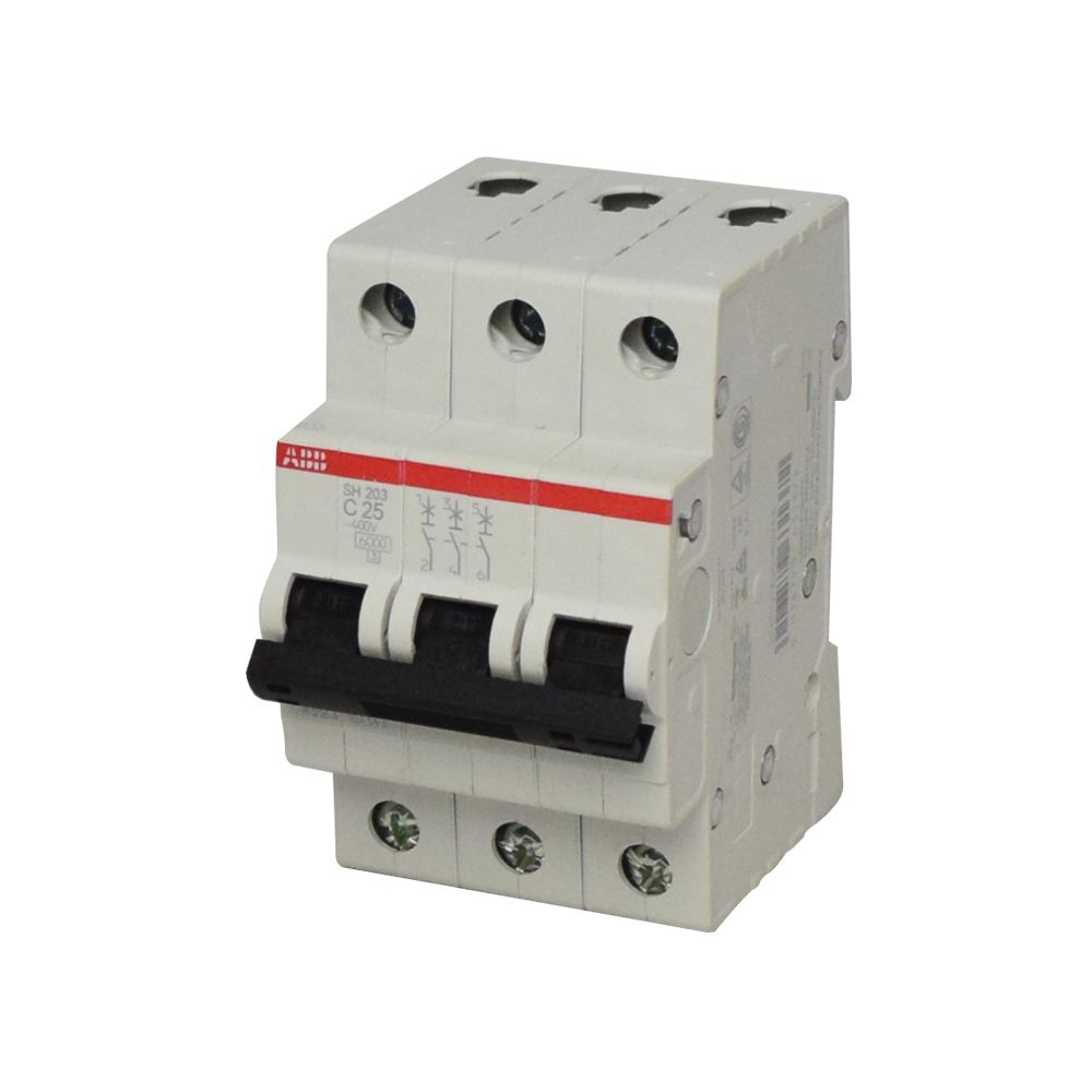 Interruptor termomagnético 3x25A 10/6kA 230/400V tipo C DIN