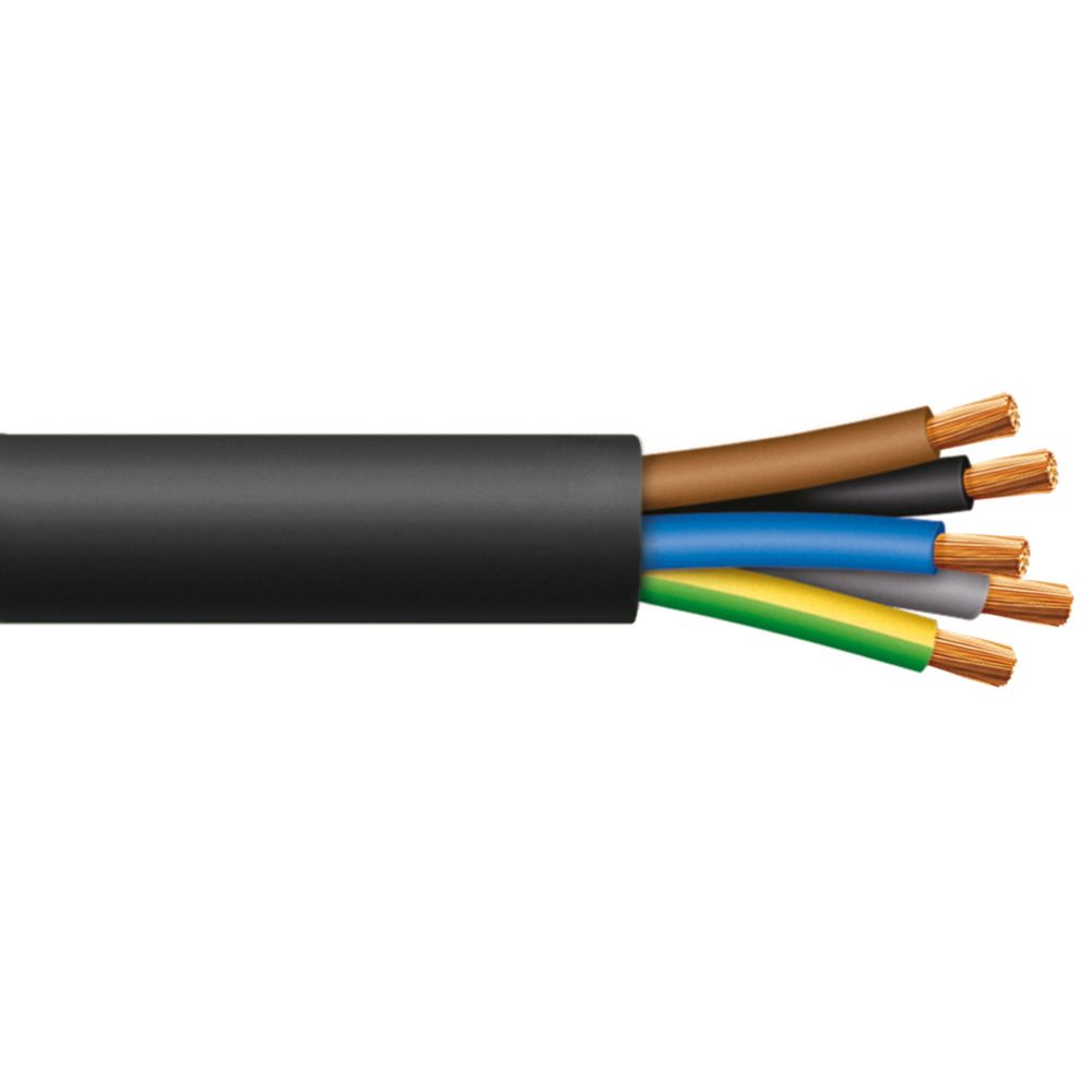 Cable RV-K 4x25mm2, 0.6/1kV XLPE/PVC negro, clase 5, x metro lineal