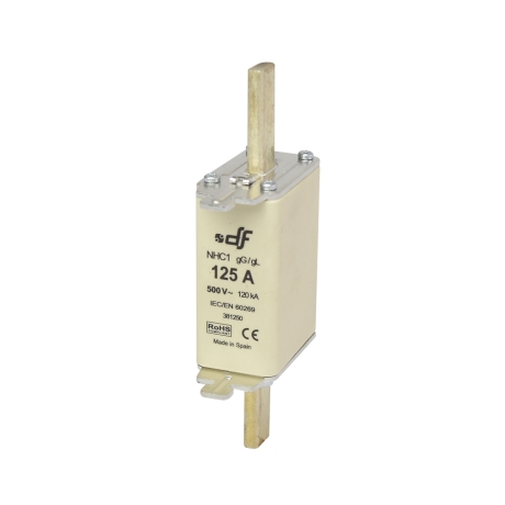 Fusible NH-000 80A 500VAC IDC 120kA con indicador gL-gG
