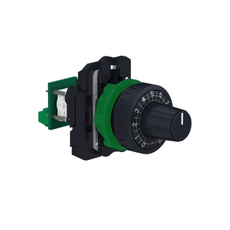 Potenciómetro completo de plástico 10kOhm 22mm IP66