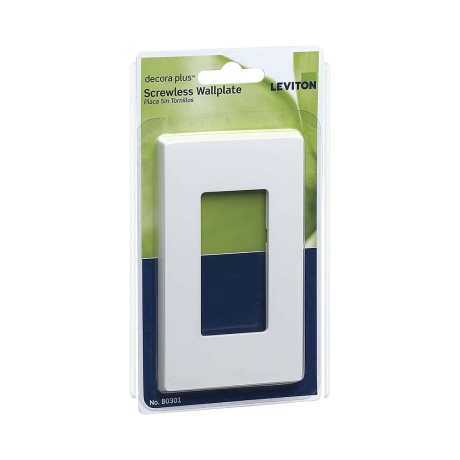 Placa decora plus termoplástico tornillo oculto Blanco