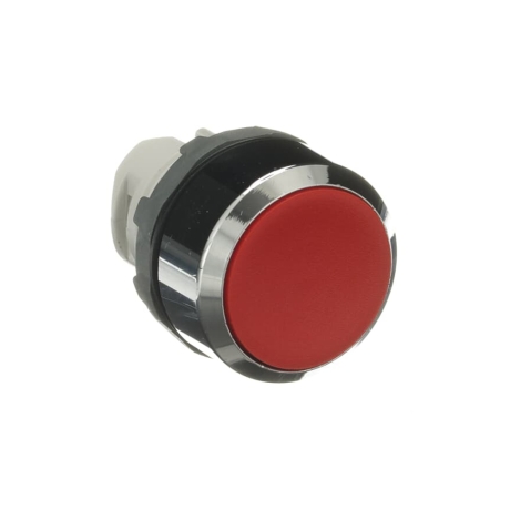 Cabeza para pulsador luminoso no rasante rojo 22mm plástico cromado