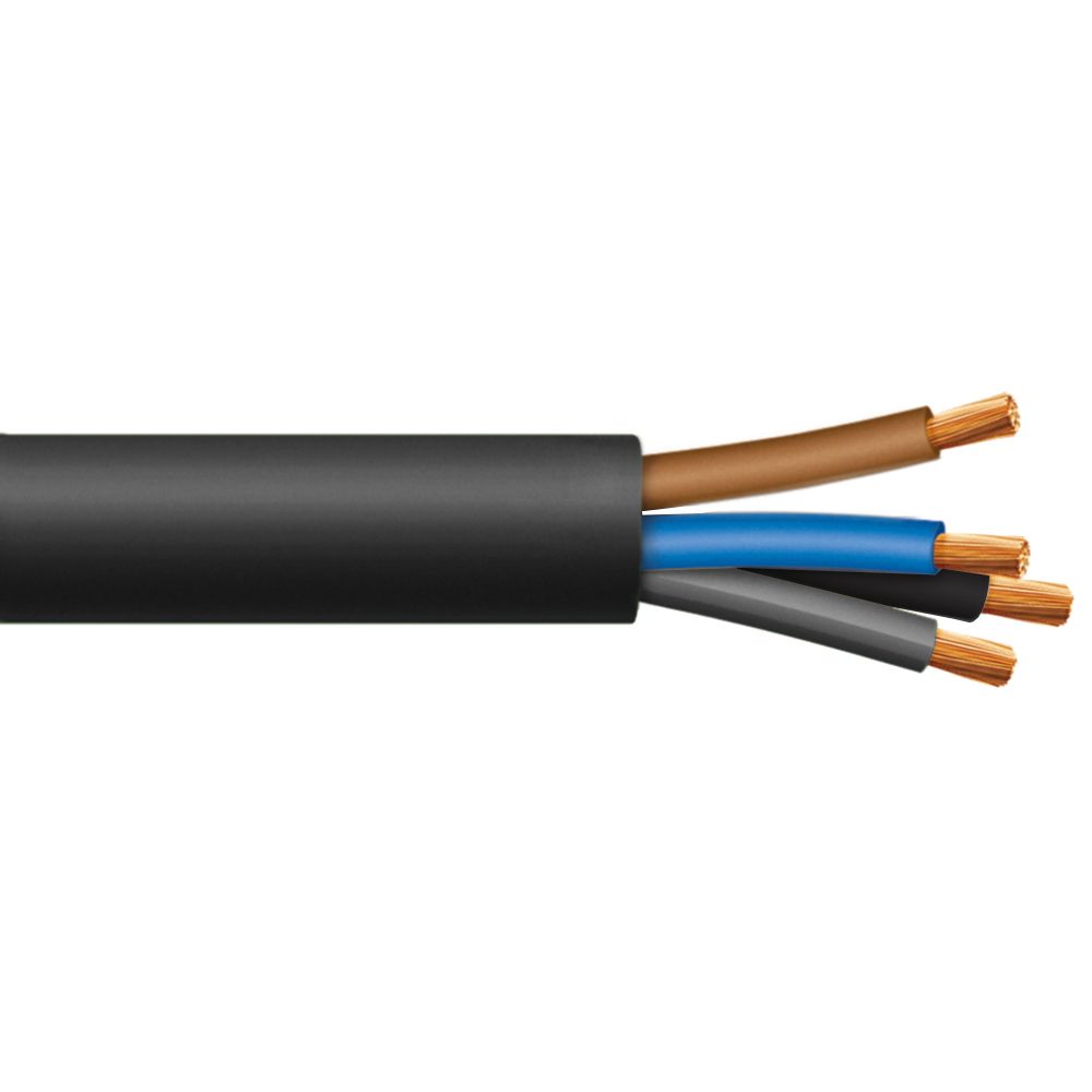 Cable RV-K 4x35mm2, 0.6/1kV XLPE/PVC negro, clase 5, x metro lineal