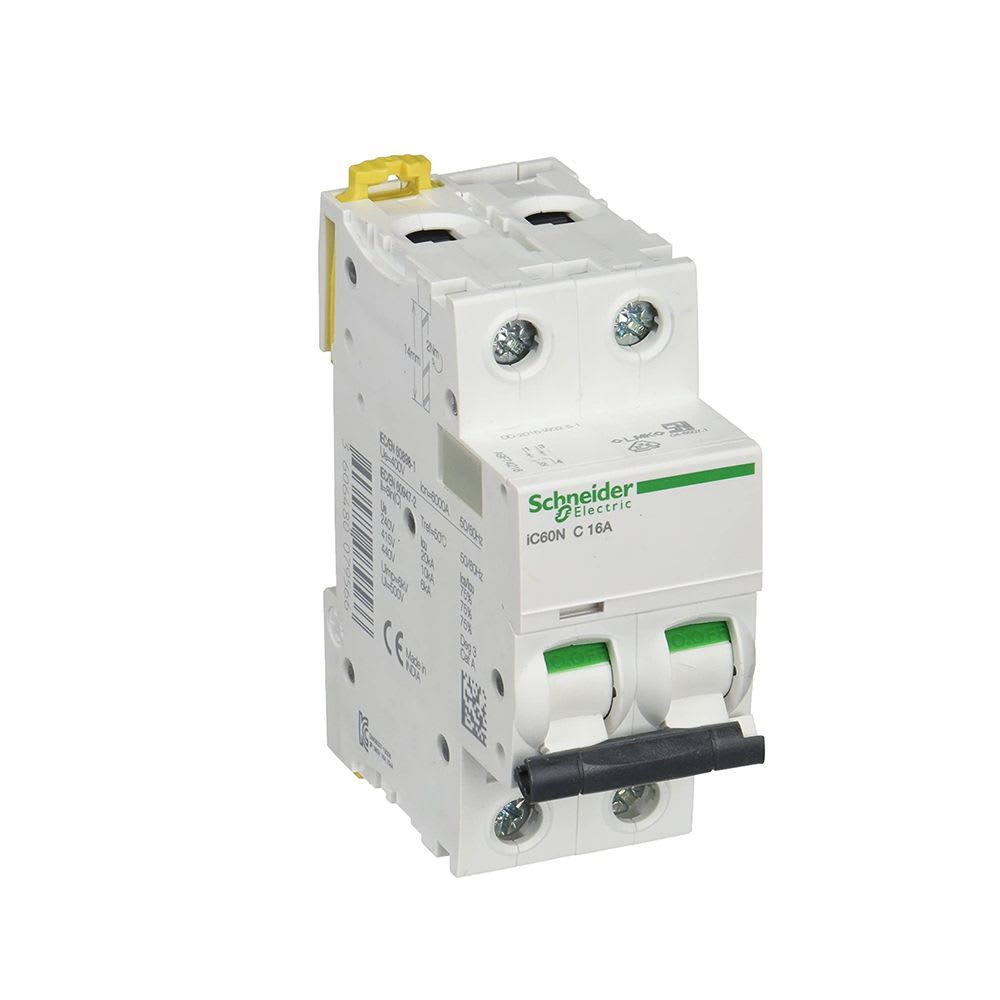 Interruptor termomagnético 2x16A 6kA 240/480VAC tipo residencial