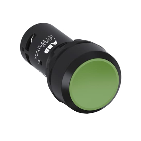 Pulsador rasante no luminoso verde 22mm sin block