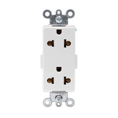 Tomacorriente universal doble 2x15A+T 250V blanco Decora