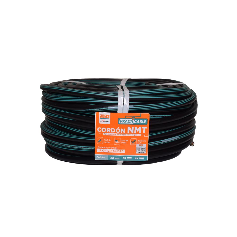 Cable de arrastre vulcanizado NMT 4X12AWG 500V, x rollo, Practicable