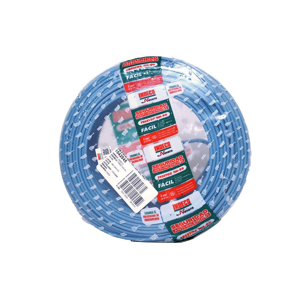 Cable NH-90 2.5mm2 450/750V libre de halógeno azul, clase 2, x rollo, Practicable