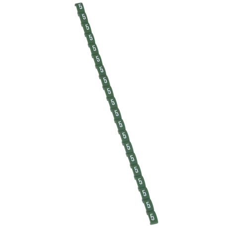 Dígitos Duplix número 5 verde x20und