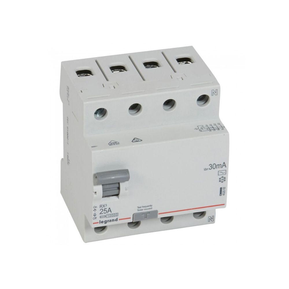 Interruptor diferencial 4x25A 30mA 230V RX3 tipo AC