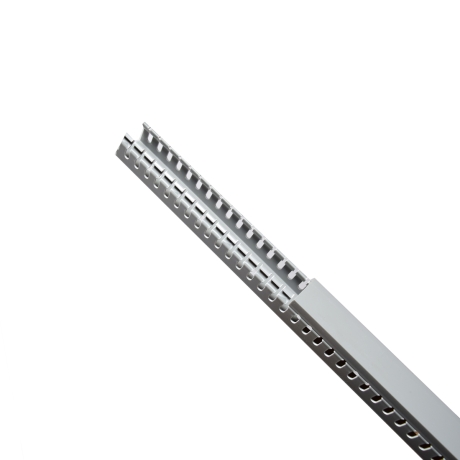 Canaleta ranurada de PVC 50x50mm 2mts
