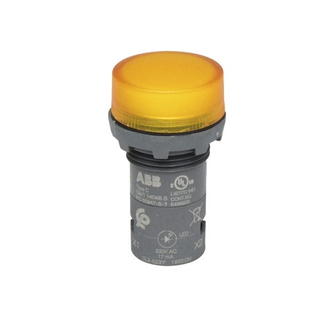 Piloto amarillo 22mm 230VAC