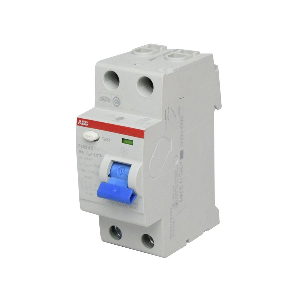 Interruptor diferencial 2x16A 10mA 230V AC