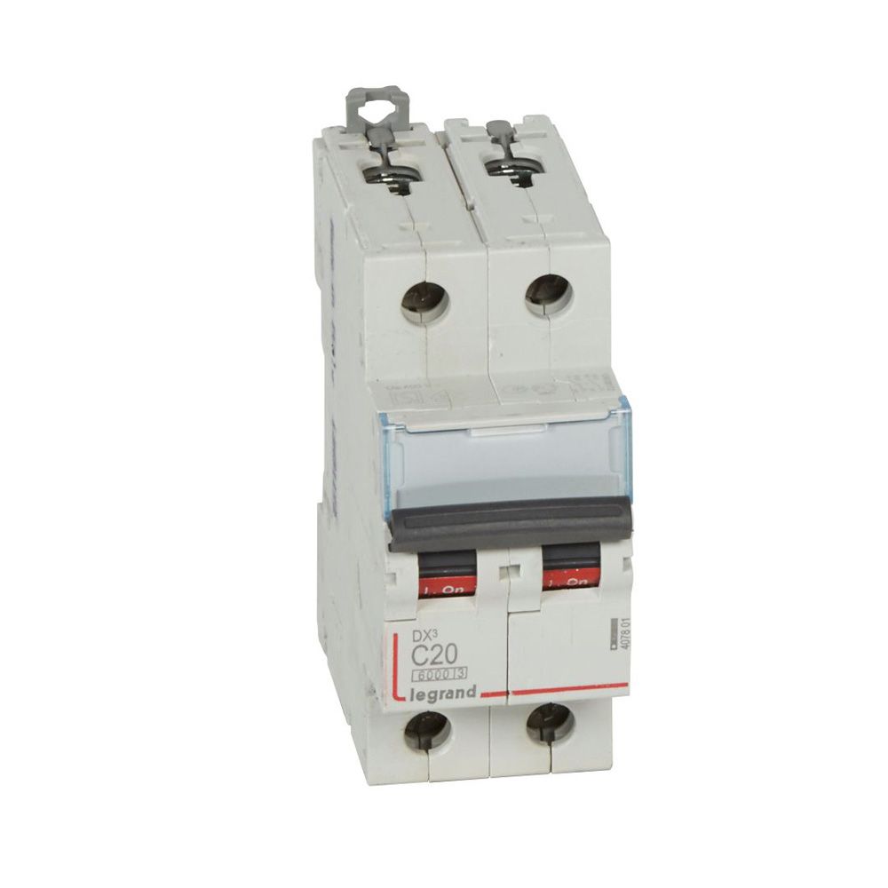 Interruptor termomagnético 2x20A 10kA 230/400V tipo C DIN