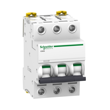 Interruptor termomagnético 3x50A 20/10/6kA 240/400/440V tipo C iC60N