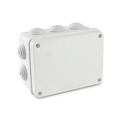 CAJA DE DERIVACION  85X85X50  PVC  C/CONO  BLANCO TKL