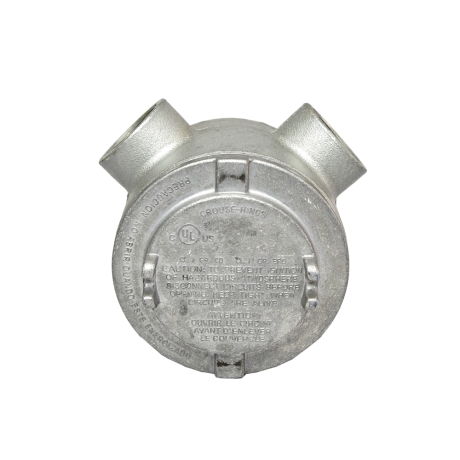 Caja de derivación redonda con tapa rosca L 1/2" CL1 DIV1 UL