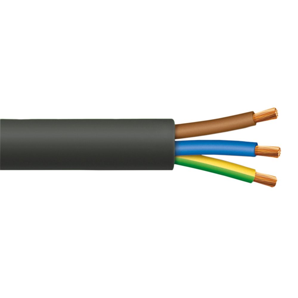 Cable RV-K 3x16mm2, 0.6/1kV XLPE/PVC negro, clase 5, x metro lineal