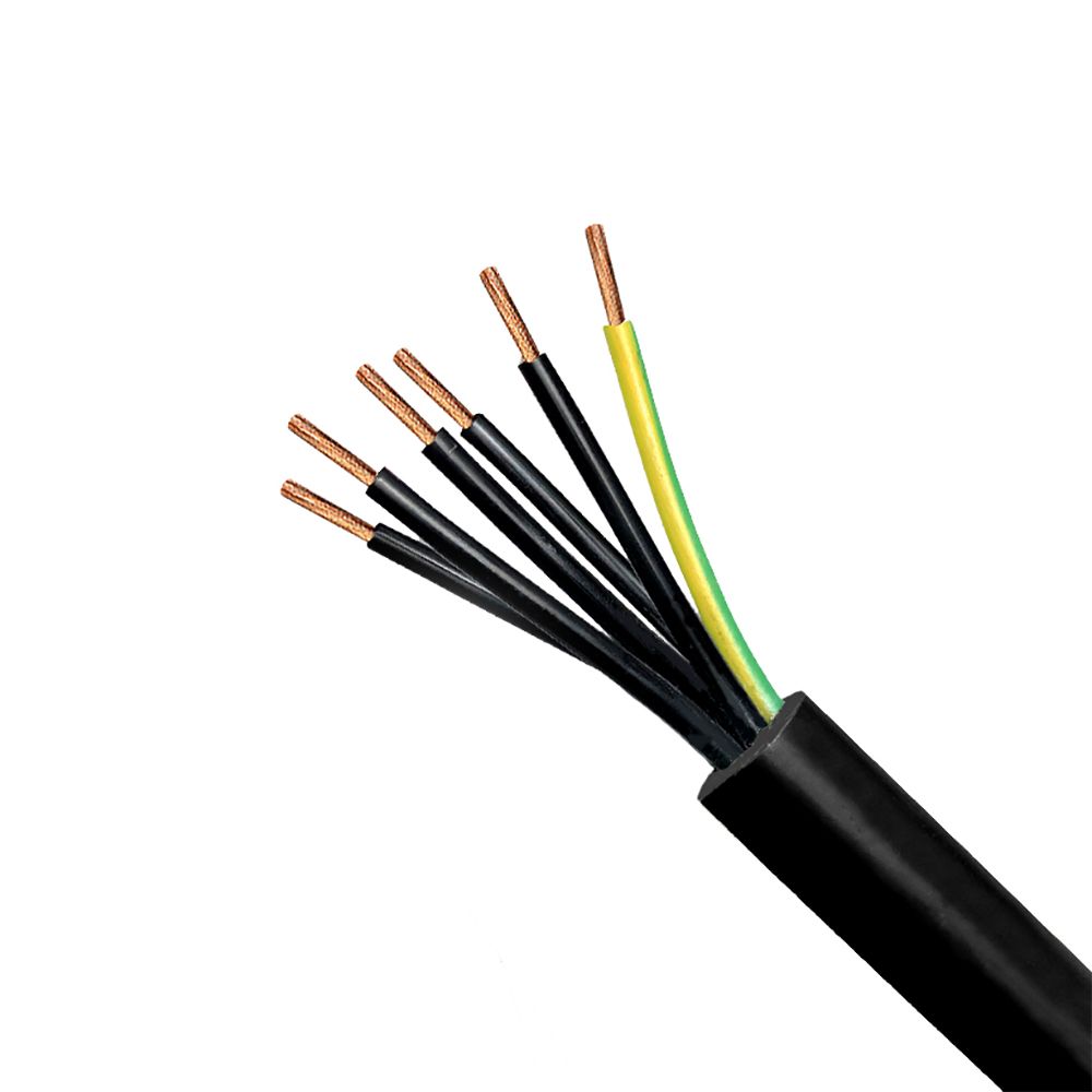 Cable RV-K 7G2.5mm2, 0.6/1kV XLPE/PVC negro, clase 5, x metro lineal